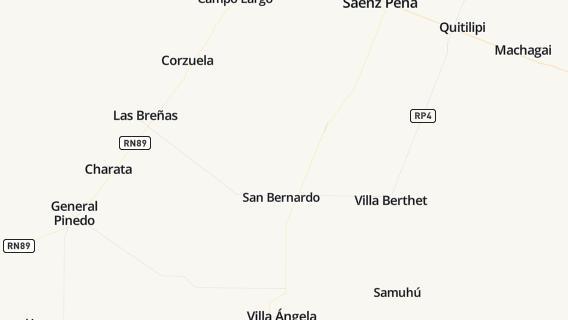 mapa de la ciudad de San Bernardo