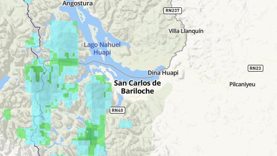 mapa de la ciudad de San Carlos de Bariloche