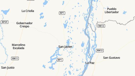 mapa de la ciudad de San Javier