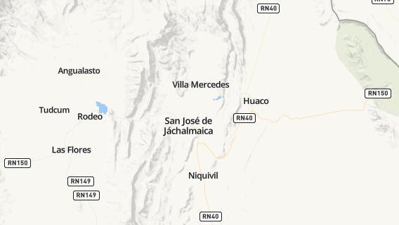 mapa de la ciudad de San Jose de Jachal