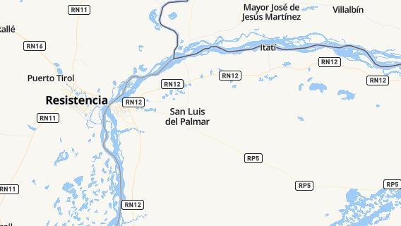 mapa de la ciudad de San Luis del Palmar