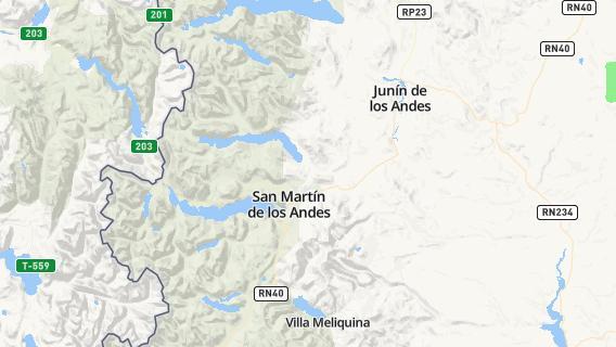 mapa de la ciudad de San Martin de los Andes