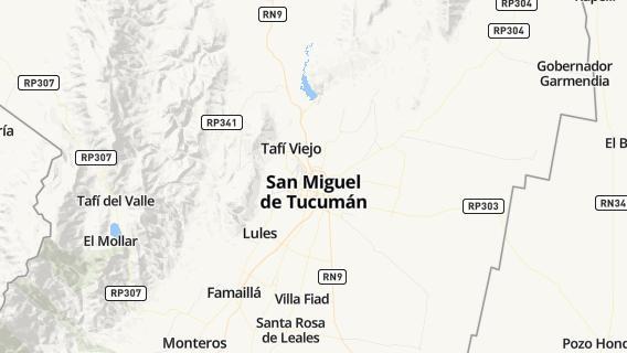 mapa de la ciudad de San Miguel de Tucuman