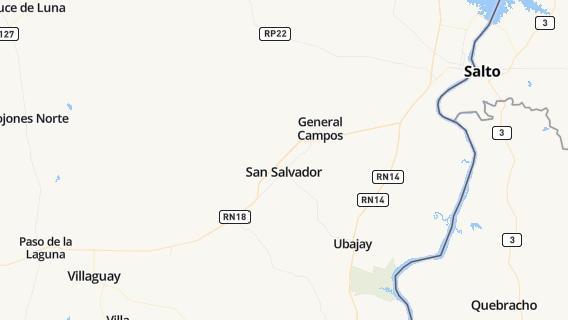 mapa de la ciudad de San Salvador