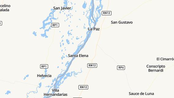 mapa de la ciudad de Santa Elena