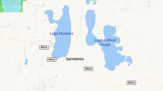mapa de la ciudad de Sarmiento