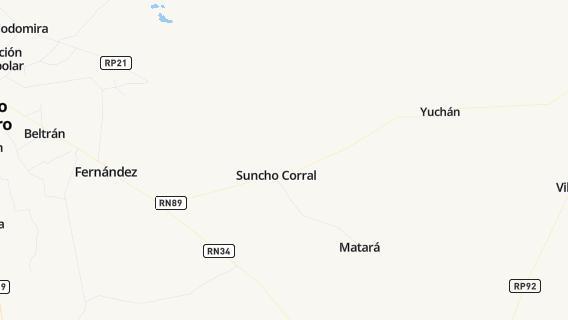 mapa de la ciudad de Suncho Corral