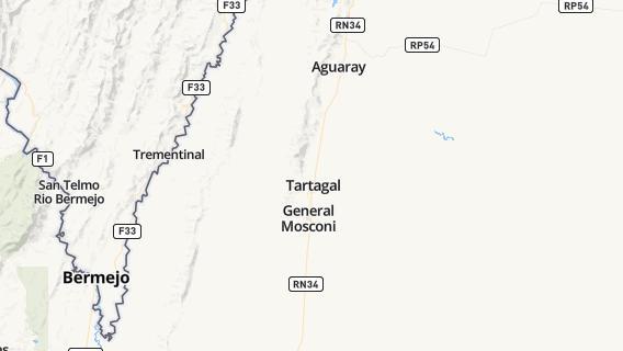 mapa de la ciudad de Tartagal