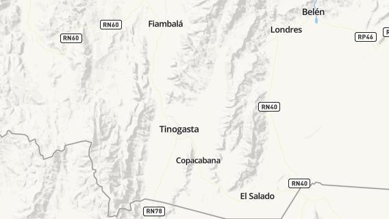 mapa de la ciudad de Tinogasta