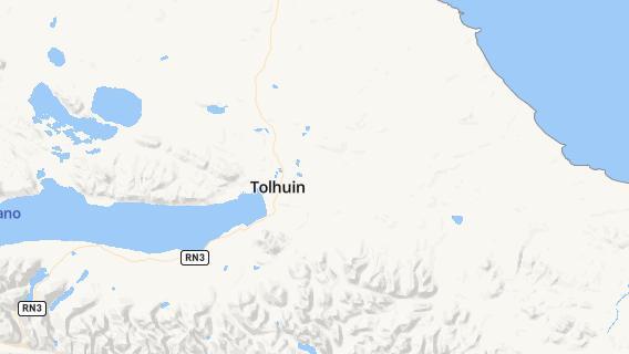 mapa de la ciudad de Tolhuin