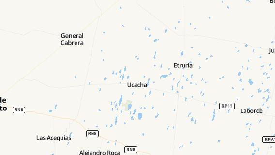 mapa de la ciudad de Ucacha