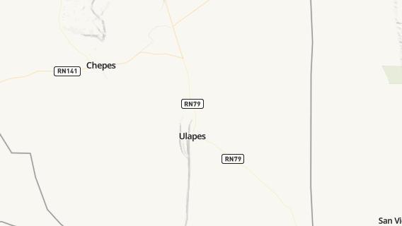 mapa de la ciudad de Ulapes