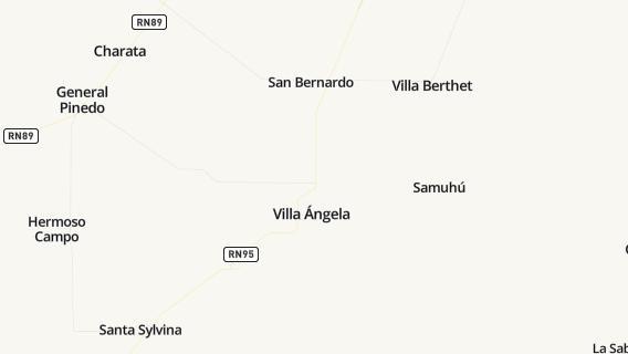 mapa de la ciudad de Villa Angela