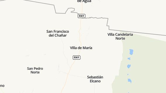 mapa de la ciudad de Villa de Maria