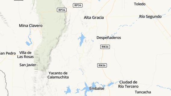 mapa de la ciudad de Villa General Belgrano