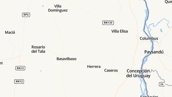 mapa de la ciudad de Villa Mantero
