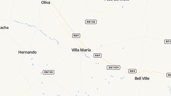 mapa de la ciudad de Villa Maria