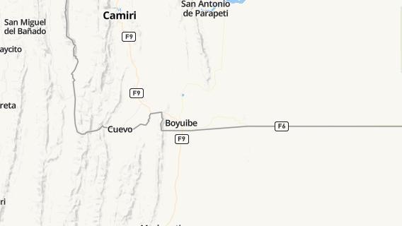 mapa de la ciudad de Boyuibe