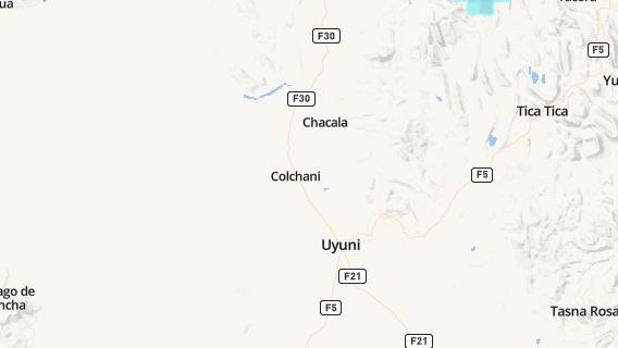 mapa de la ciudad de Colchani