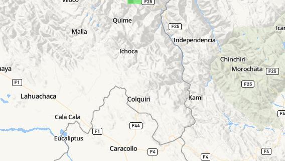 mapa de la ciudad de Colquiri