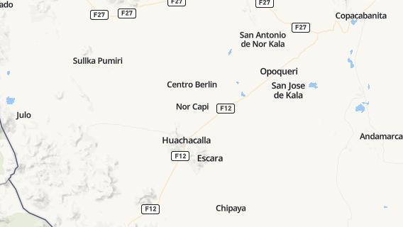 mapa de la ciudad de Huachacalla