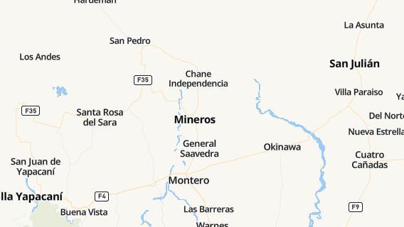 mapa de la ciudad de Mineros