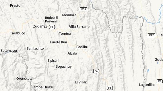 mapa de la ciudad de Padilla