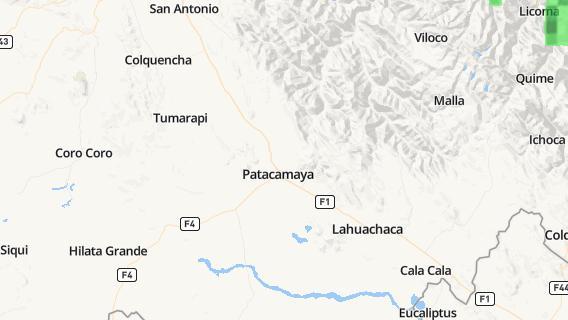 mapa de la ciudad de Patacamaya