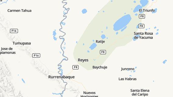 mapa de la ciudad de Reyes