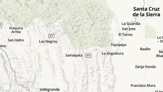 mapa de la ciudad de Samaipata