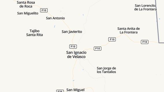 mapa de la ciudad de San Ignacio de Velasco