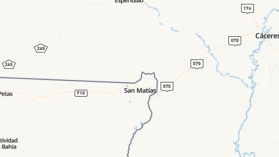 mapa de la ciudad de San Matias