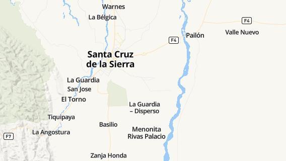 mapa de la ciudad de Santa Fe