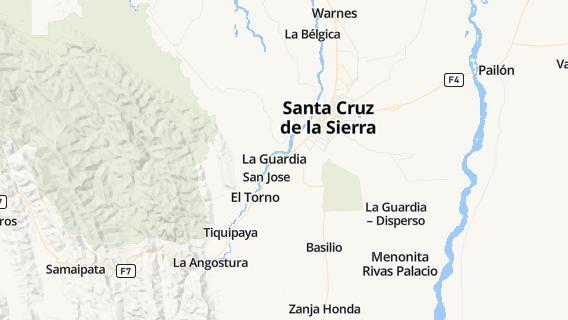 mapa de la ciudad de Santiago del Torno