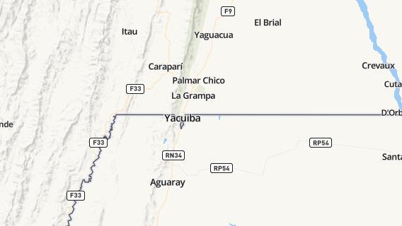 mapa de la ciudad de Yacuiba