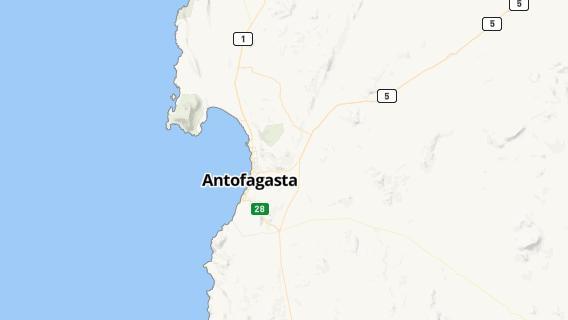 mapa de la ciudad de Antofagasta