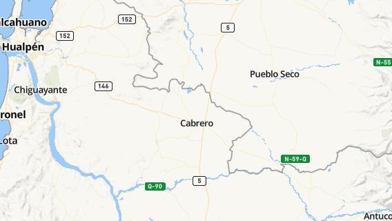 mapa de la ciudad de Cabrero
