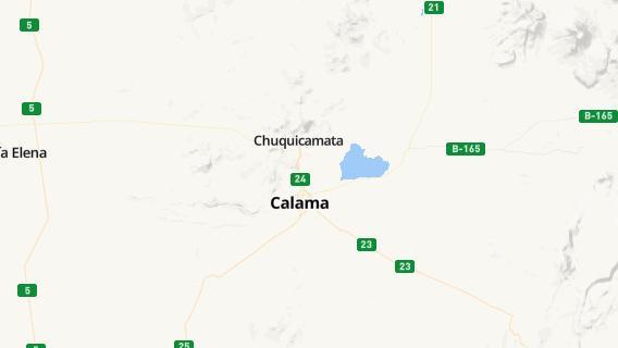 mapa de la ciudad de Calama
