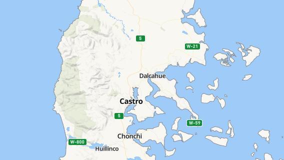 mapa de la ciudad de Castro