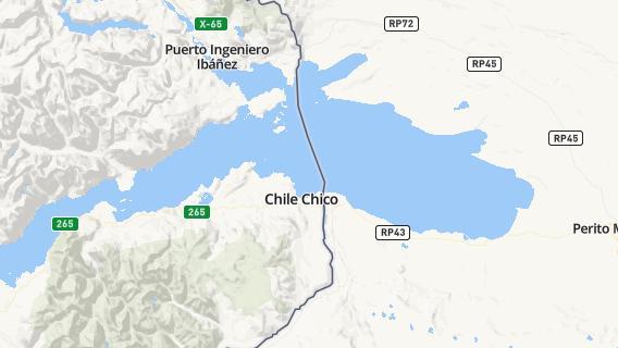 mapa de la ciudad de Chile Chico