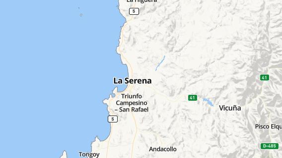 mapa de la ciudad de La Serena