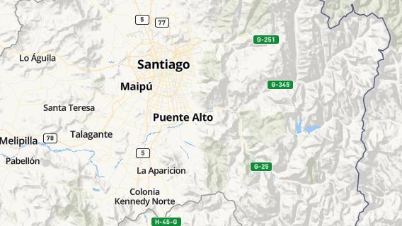 mapa de la ciudad de Puente Alto