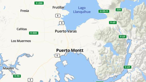 mapa de la ciudad de Puerto Montt