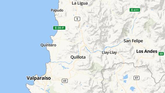 mapa de la ciudad de Quillota