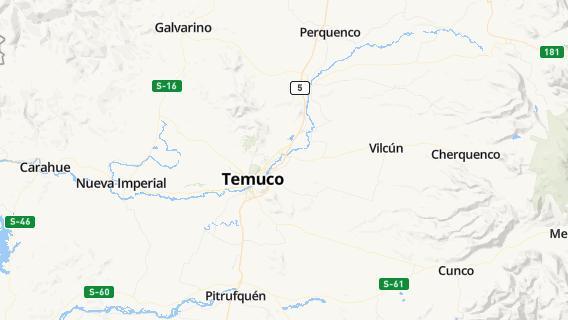 mapa de la ciudad de Temuco