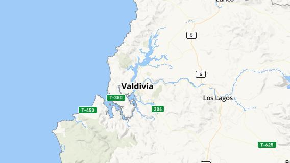 mapa de la ciudad de Valdivia