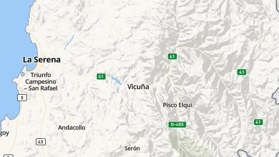 mapa de la ciudad de Vicuna