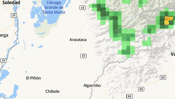 mapa de la ciudad de Aracataca