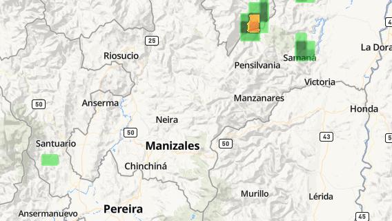 mapa de la ciudad de Aranzazu