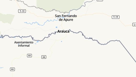 mapa de la ciudad de Arauca